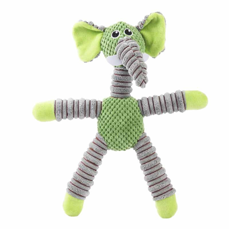 Squeaky Plush Dog Toy for Interactive Indoor Pet Play