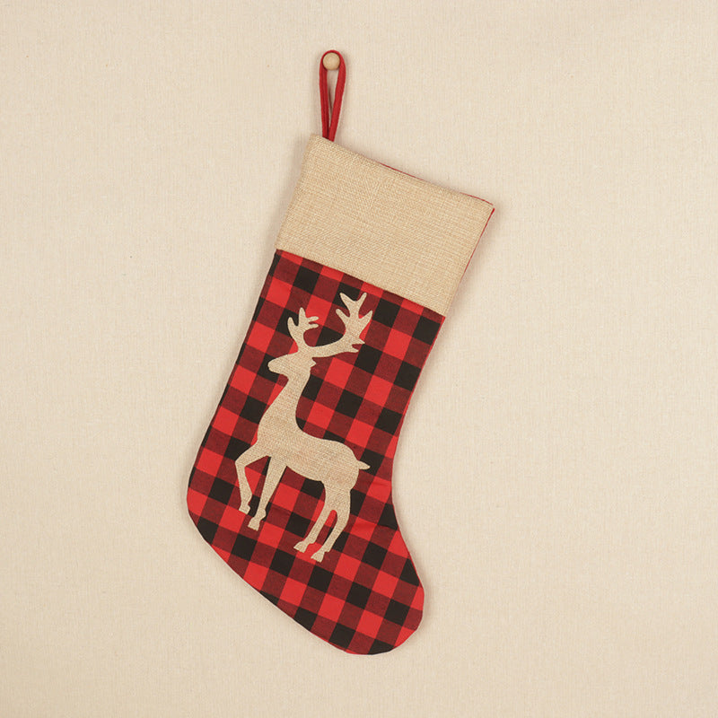 Christmas Stockings Set of 3 for Rustic Holiday Decor
