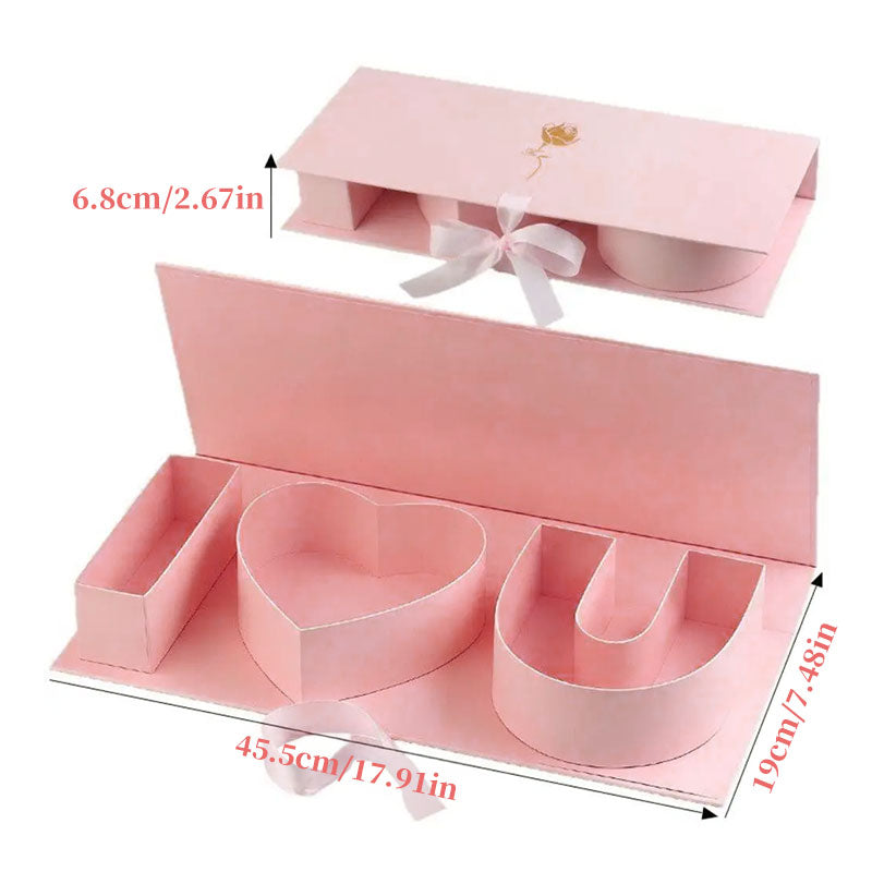 Letter-Shaped Jewelry Gift Box for Romantic Unboxing