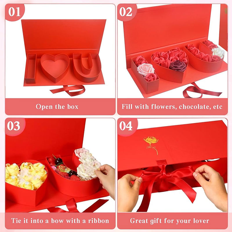 Letter-Shaped Jewelry Gift Box for Romantic Unboxing
