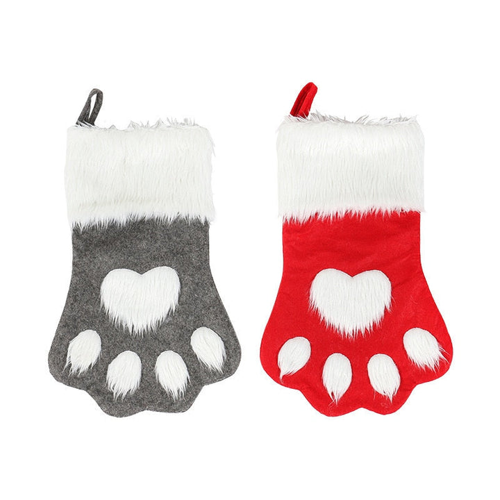 Dog Paw Christmas Stockings for Cozy Holiday Gifting