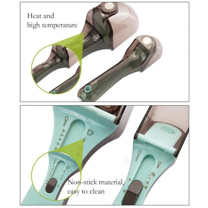 Adjustable Measuring Spoon Set Tool for Kitchen Baking