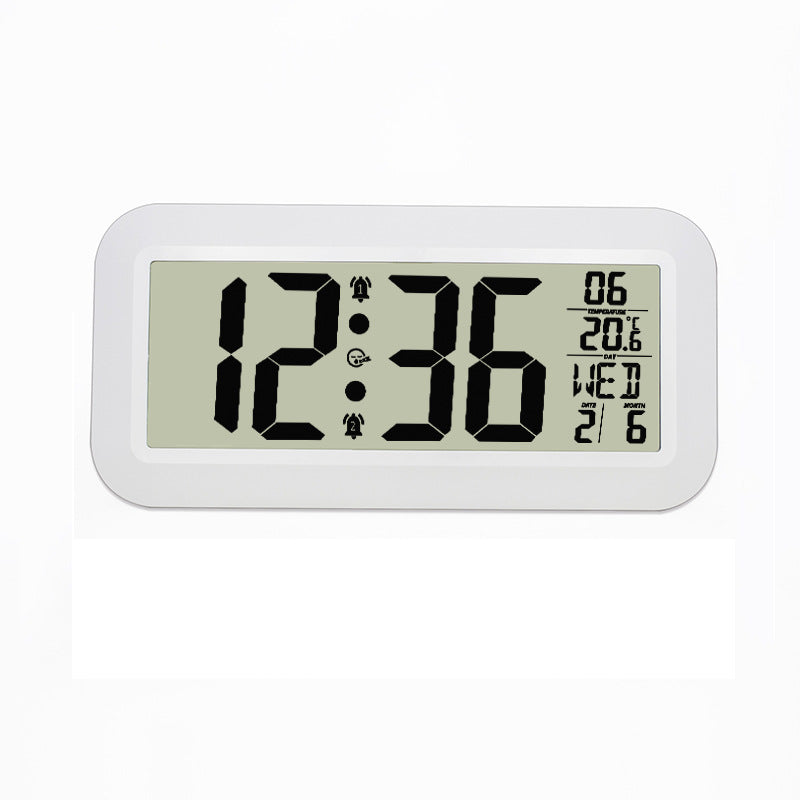 Large Digital Wall Clock With Temperature Display