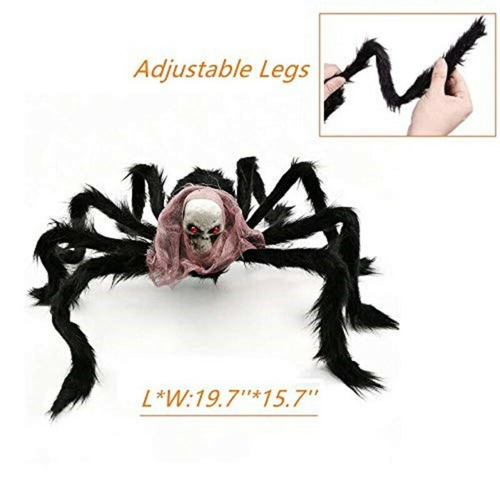 Giant Skull Spider Halloween Decoration for Haunted Yards