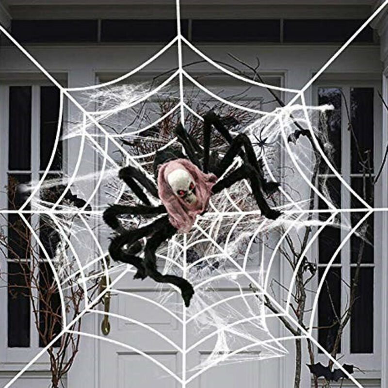 Giant Skull Spider Halloween Decoration for Haunted Yards