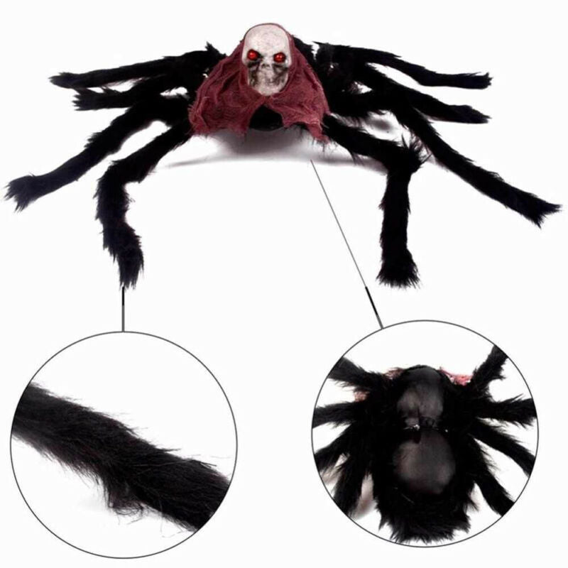 Giant Skull Spider Halloween Decoration for Haunted Yards