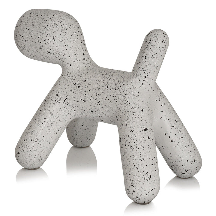 Large Spotted Dog Resin Ornament for Modern Home Decor