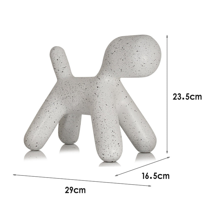 Large Spotted Dog Resin Ornament for Modern Home Decor