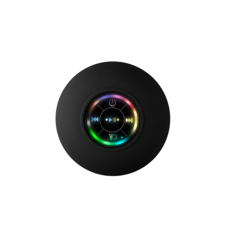 Waterproof Shower Speaker with Suction Cup and RGB Light