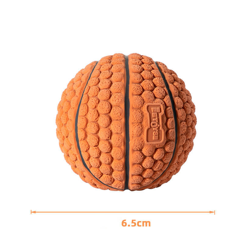 Textured Latex Dog Ball for Fetch, Chew & Boredom