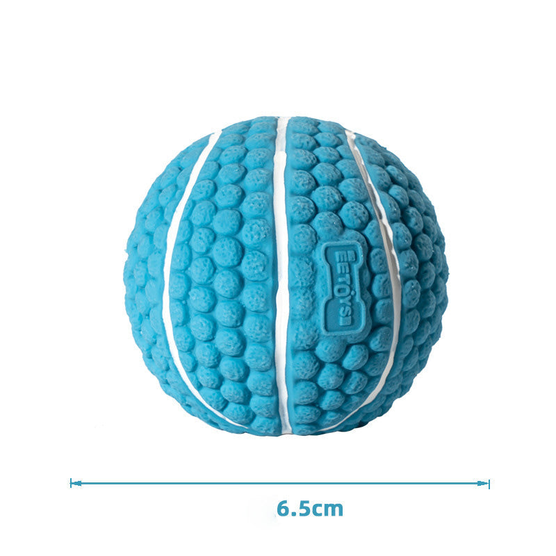 Textured Latex Dog Ball for Fetch, Chew & Boredom