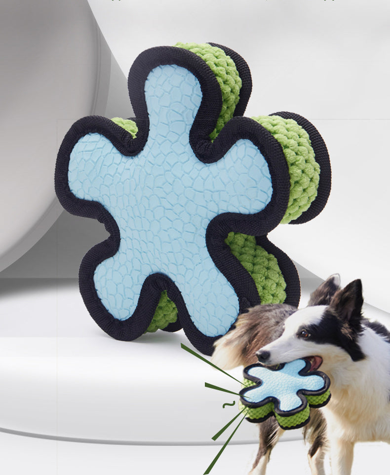 Interactive Squeaky Dog Toy for Chewing & Tug Play