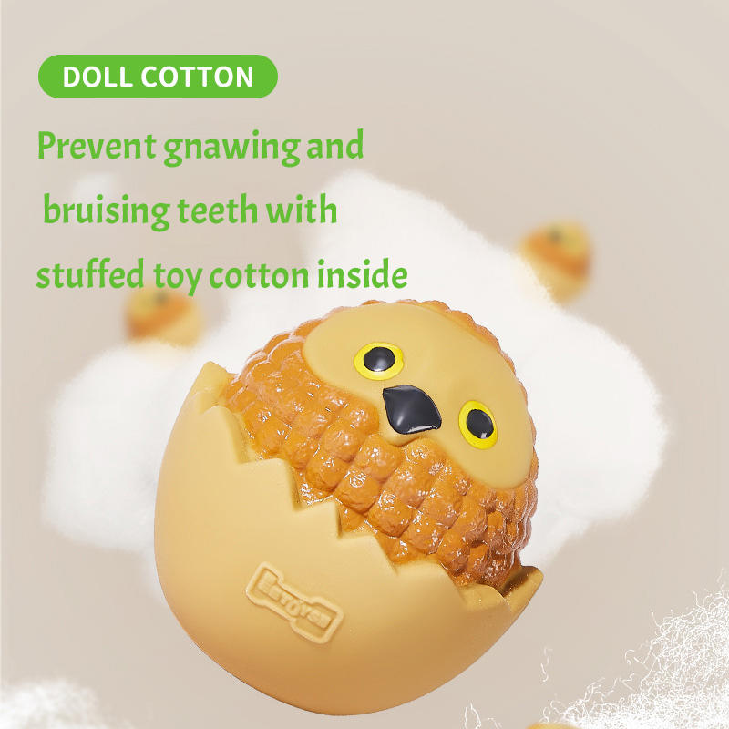 Latex Owl Dog Toy for Interactive Chew & Puzzle Play