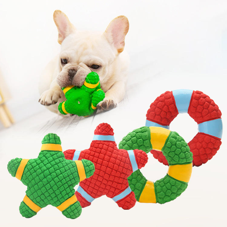 Textured Latex Dog Toy for More Engaging Squeaky Play