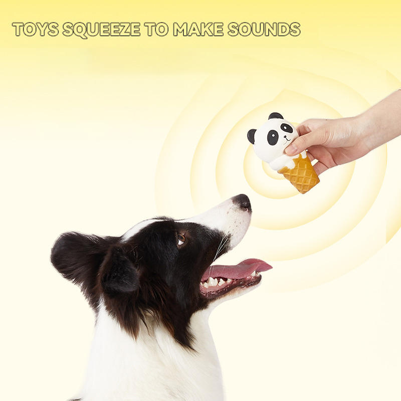Panda Cone Dog Toy for Boredom & Chew-Time Relief
