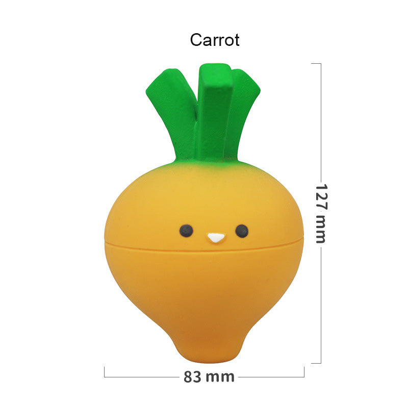 Latex Vegetable Dog Toy for Soft Squeaky Playtime