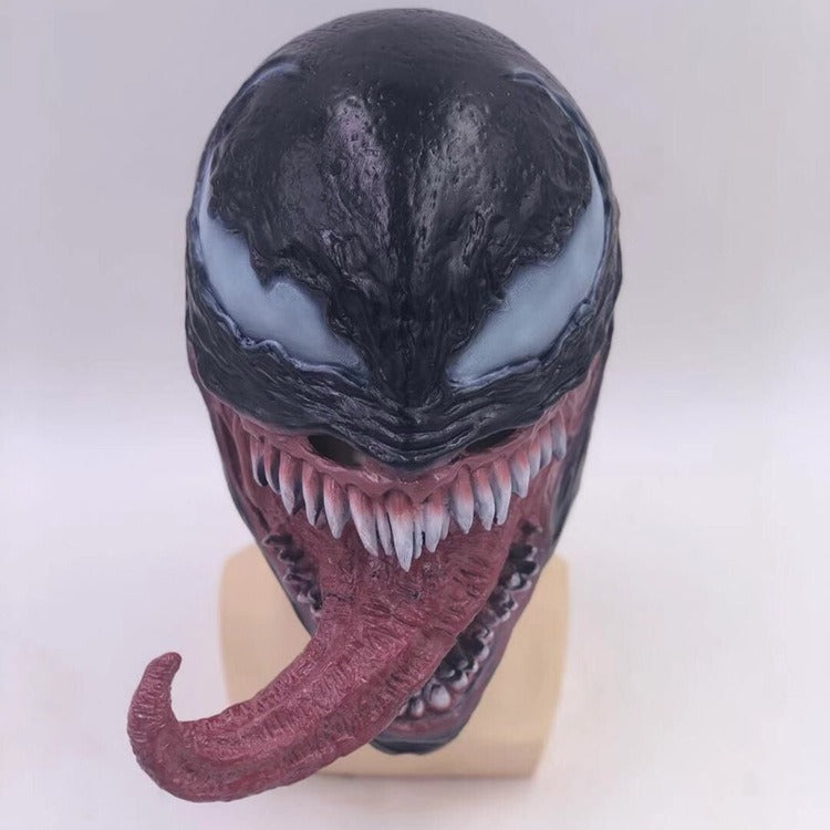 Venom Latex Cosplay Mask With Full-Head Character Look