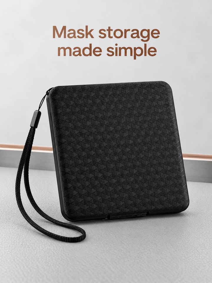 Mask Storage Box: Dustproof Portable Case for Commuters