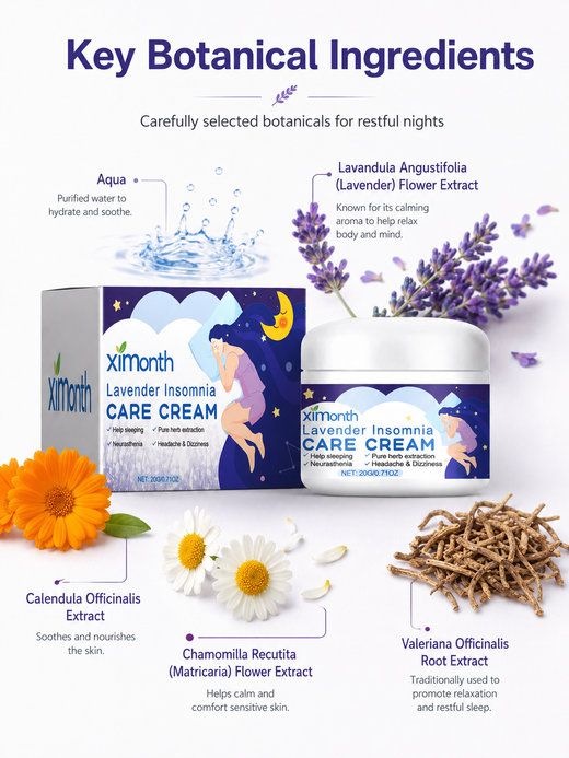 Lavender Sleep Cream – Natural Insomnia Relief