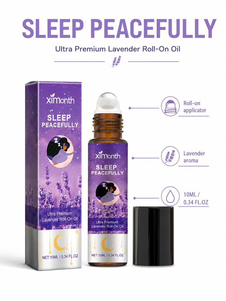 Lavender Sleep Roll-On Oil — Deep, Peaceful Sleep & Tension