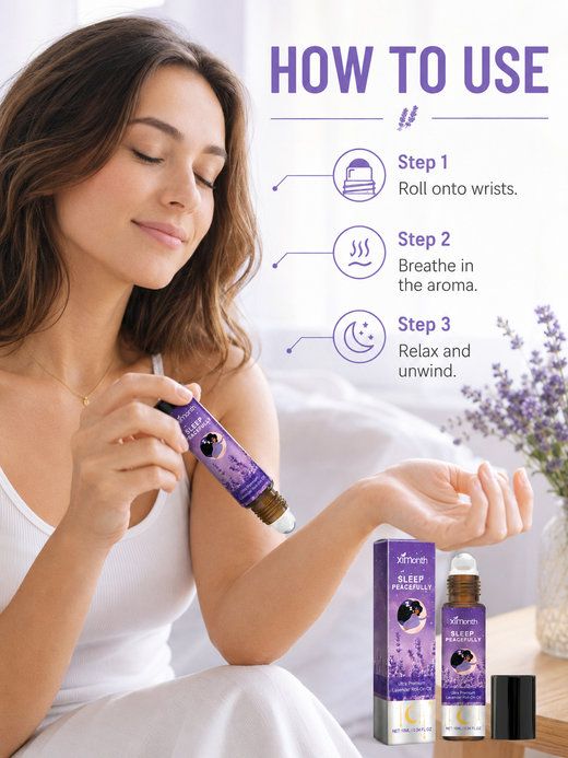 Lavender Sleep Roll-On Oil — Deep, Peaceful Sleep & Tension