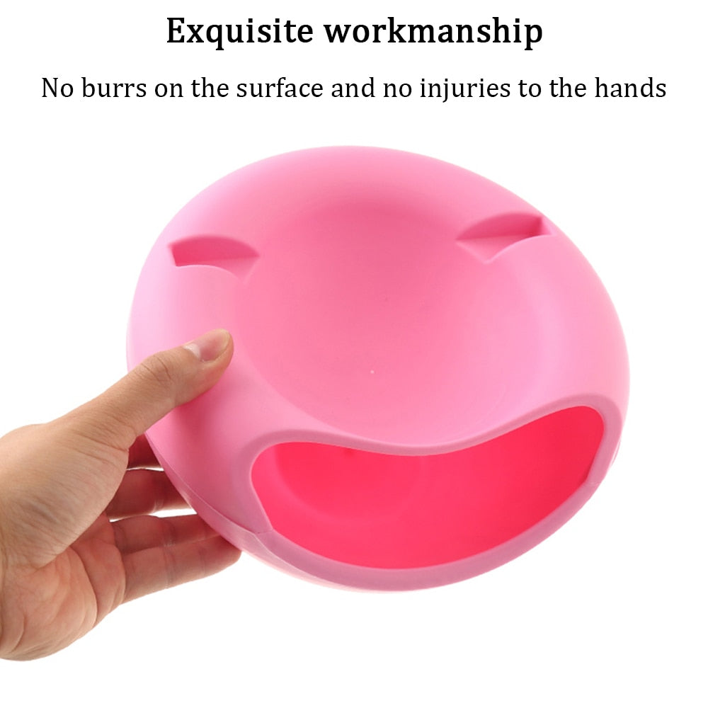 Snack Bowl with Phone Stand and Separate Shell Tray