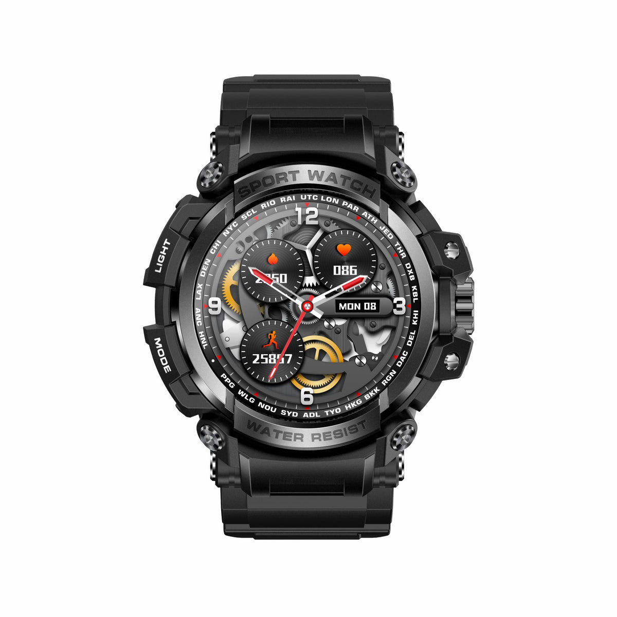 Rugged Outdoor Smartwatch With Heart Rate Tracking