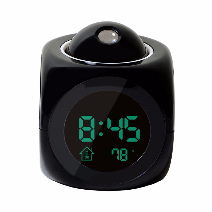 Projection Alarm Clock with Room Temperature Display