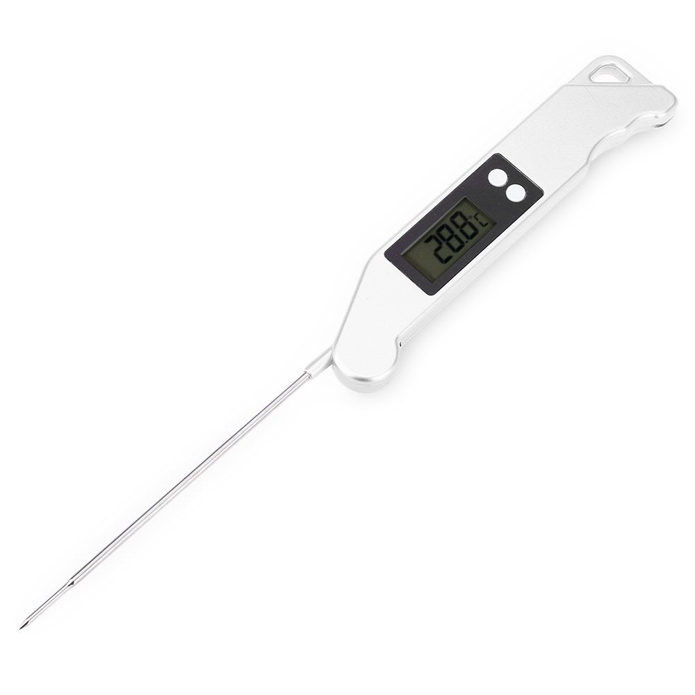 Digital Food Thermometer with Folding Probe and LCD