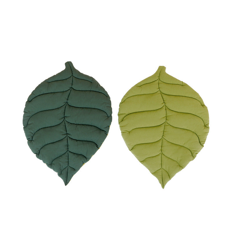 Leaf Cat Mat for Cozy Indoor Pet Lounging