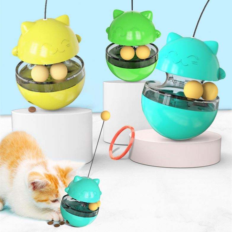 Interactive Rolling Cat Toy for Indoor Play & Stimulation