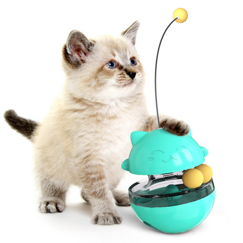 Interactive Rolling Cat Toy for Indoor Play & Stimulation