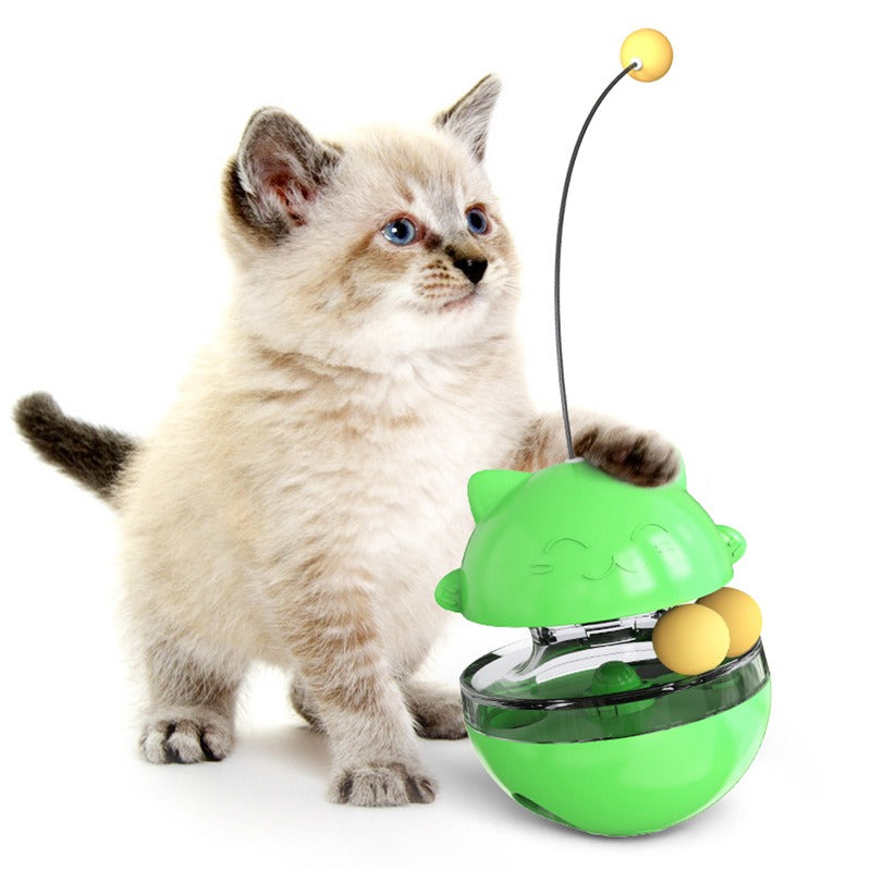 Interactive Rolling Cat Toy for Indoor Play & Stimulation