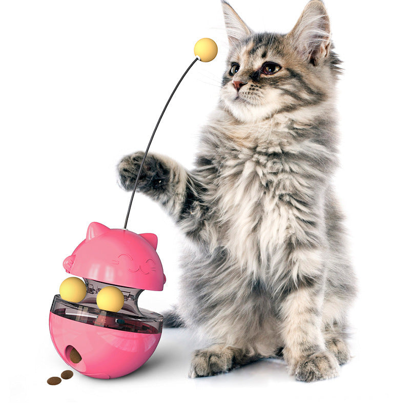 Interactive Cat Treat Dispenser Toy for Indoor Play