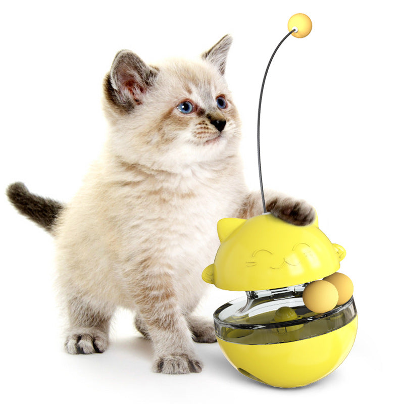 Interactive Cat Treat Dispenser Toy for Indoor Play