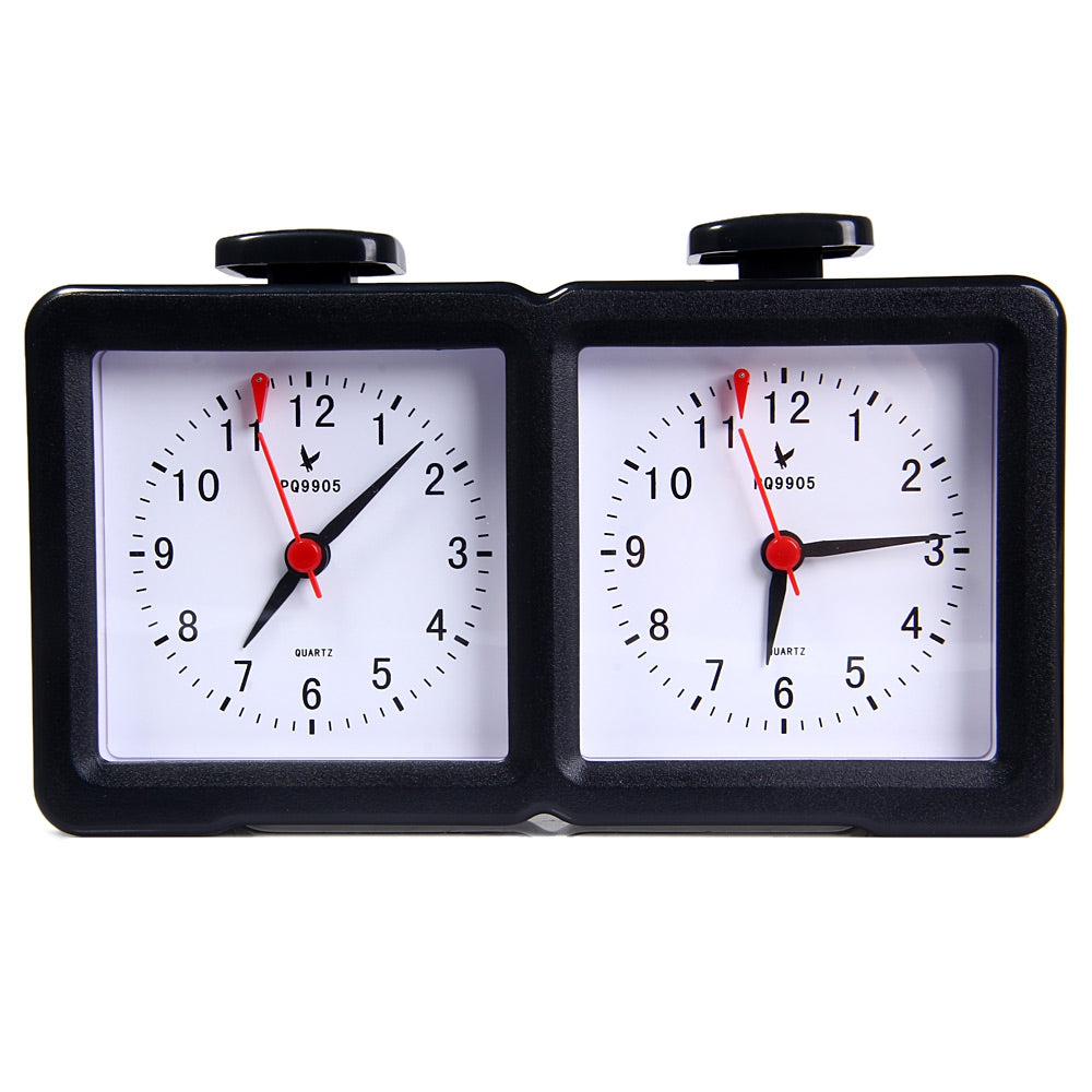 Chess Timer Dual Analog Count-Up Countdown Competition Clock