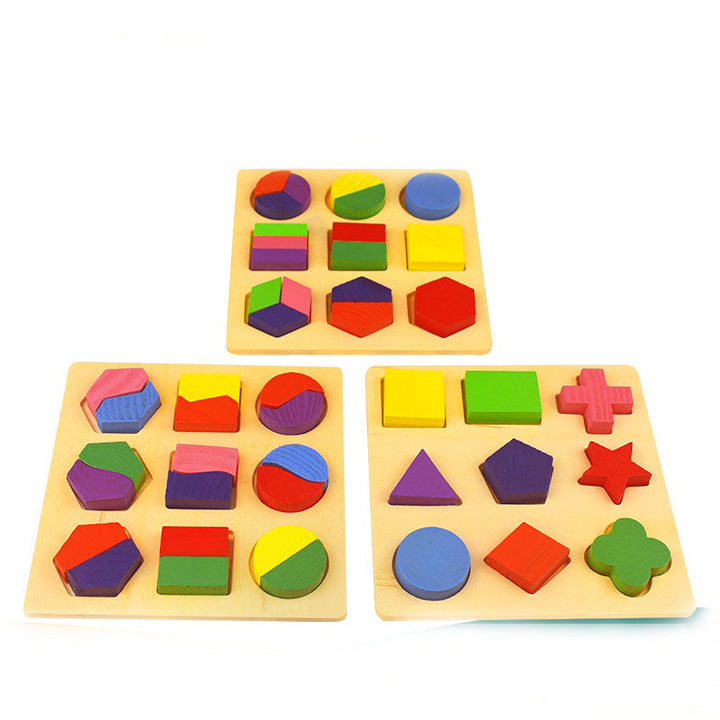 Wooden Shape Puzzle Toy for Screen-Free Learning Fun