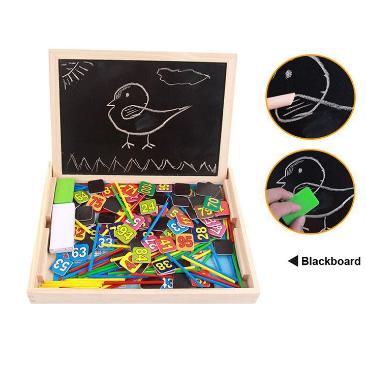 Wooden Math Learning Box for Hands-On Early Arithmetic
