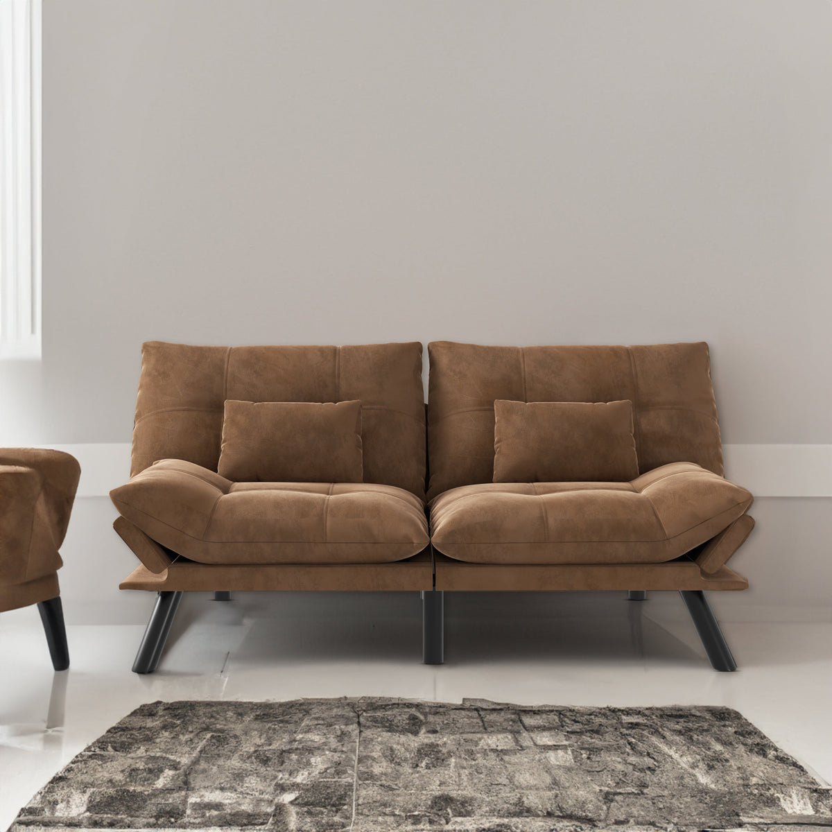 Modern Convertible Sofa Bed That Converts to a Flat Bed