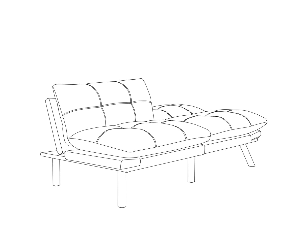 Modern Convertible Sofa Bed That Converts to a Flat Bed