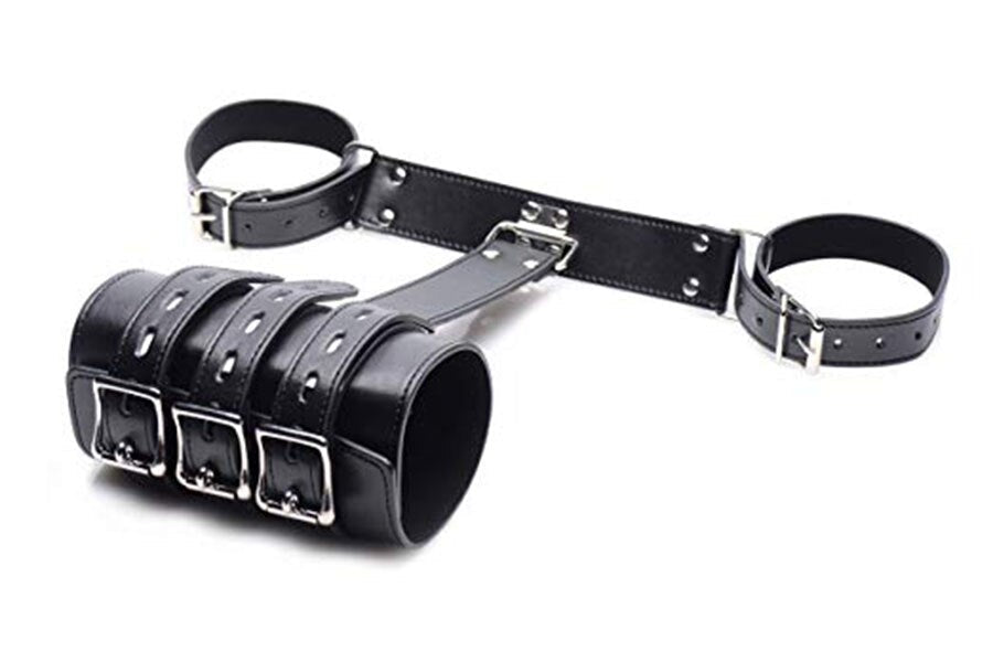 Leather Armbinder Restraint for Adjustable Positioning