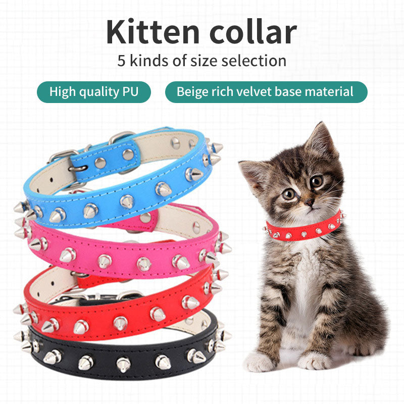 Adjustable Kitten Collar With Soft Velvet Backing