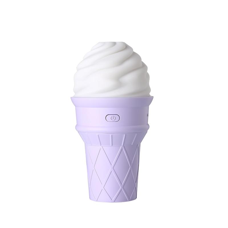 Ice Cream Humidifier with LED Glow for Desk & Car