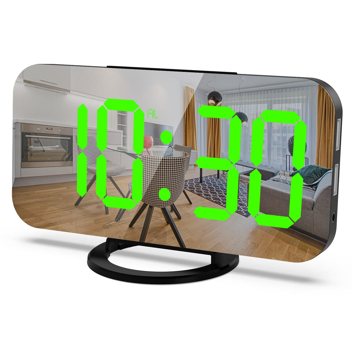 Digital Alarm Clock With USB Charging & Auto Dimming