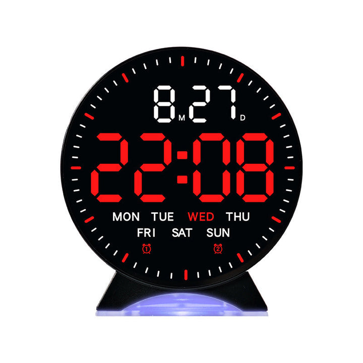 LED Alarm Clock with Custom Colors & Auto-Dimming