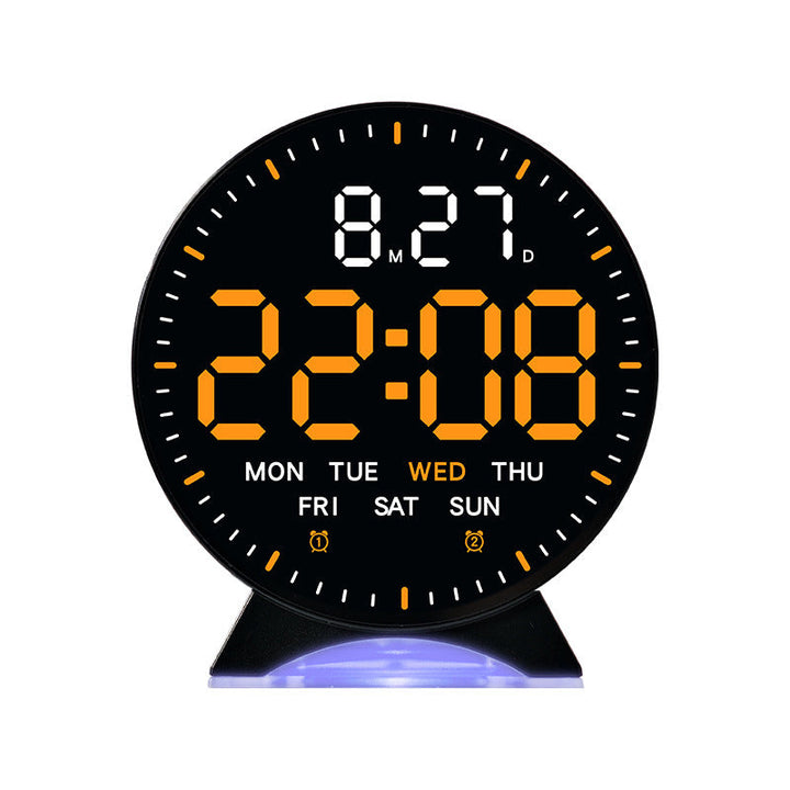 LED Alarm Clock with Custom Colors & Auto-Dimming
