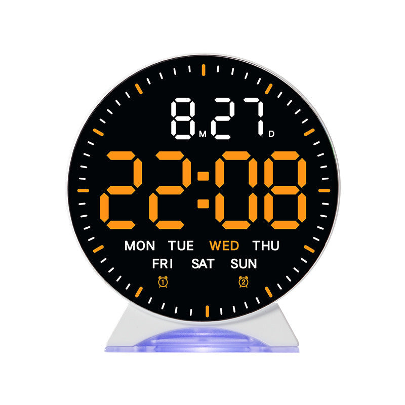 LED Alarm Clock with Custom Colors & Auto-Dimming
