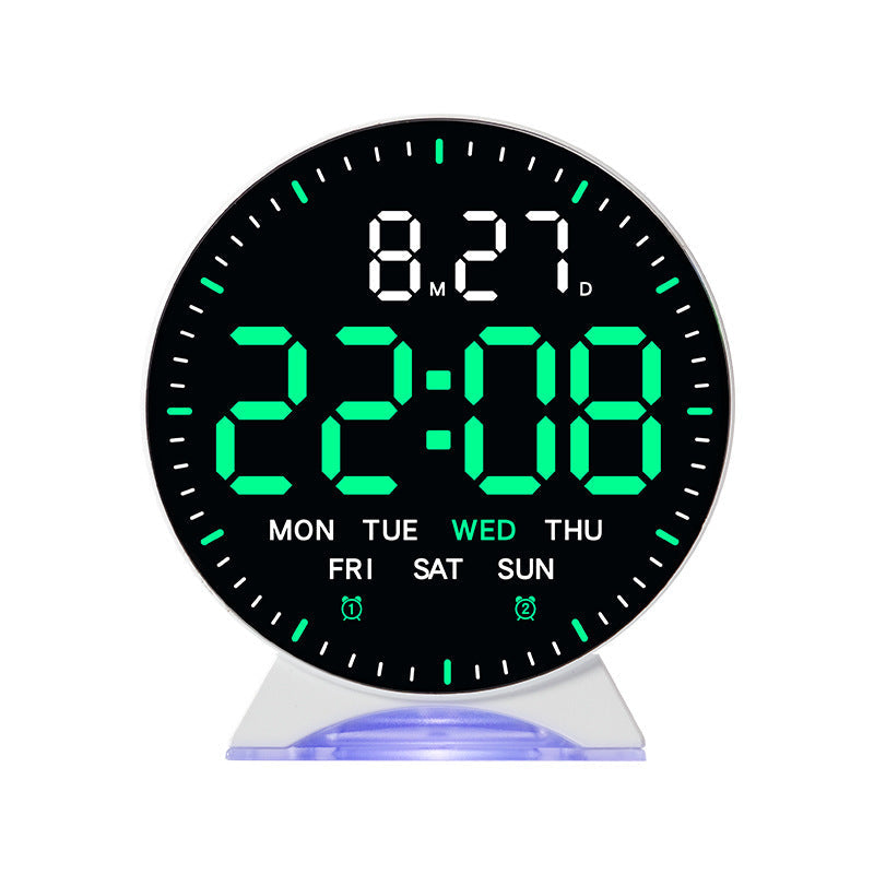 LED Alarm Clock with Custom Colors & Auto-Dimming