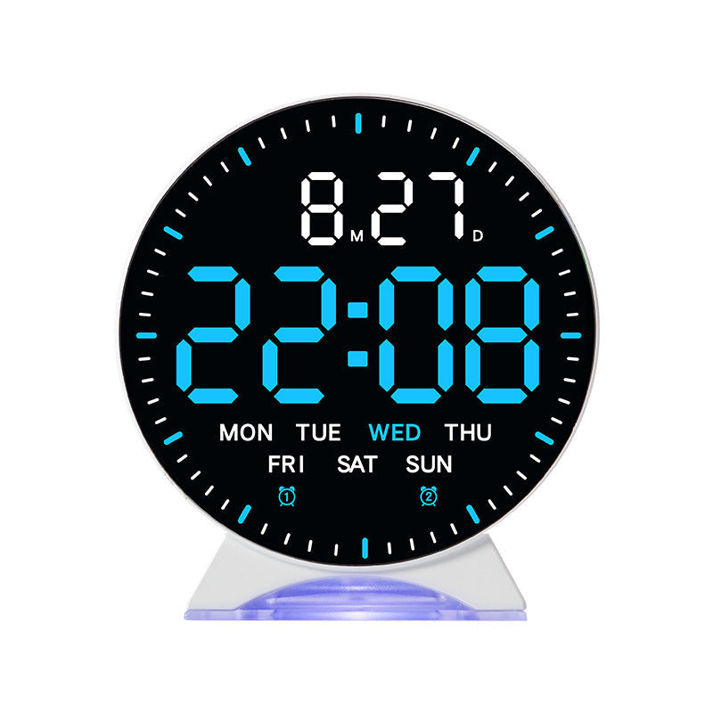 LED Alarm Clock with Custom Colors & Auto-Dimming