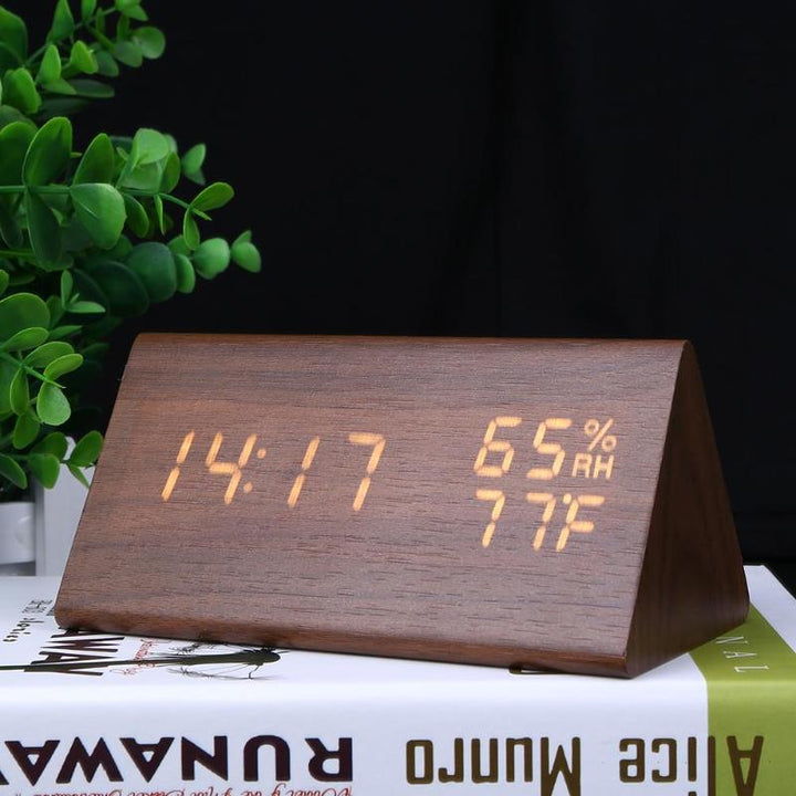LED Alarm Clock with Temperature & Humidity Display